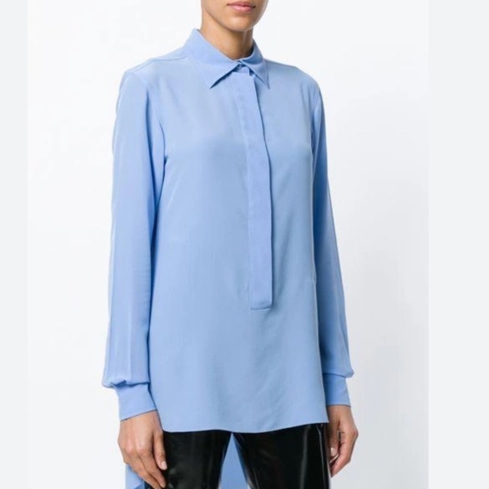 Victoria Beckham blue silk shirt, 4 - Picture 3 of 10